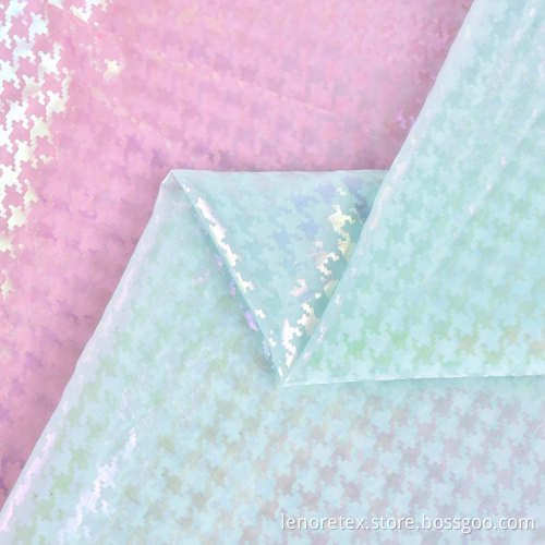 Foil Print Hot Stamping Woven 100%Nylon Taffeta Fabric